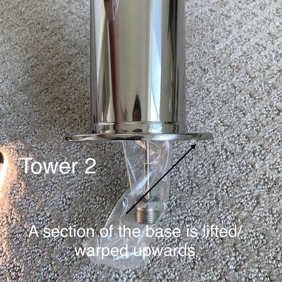 Sale Slanted Top Beer Towers Taps 3” Column for Countertop - Picture 15 of 15